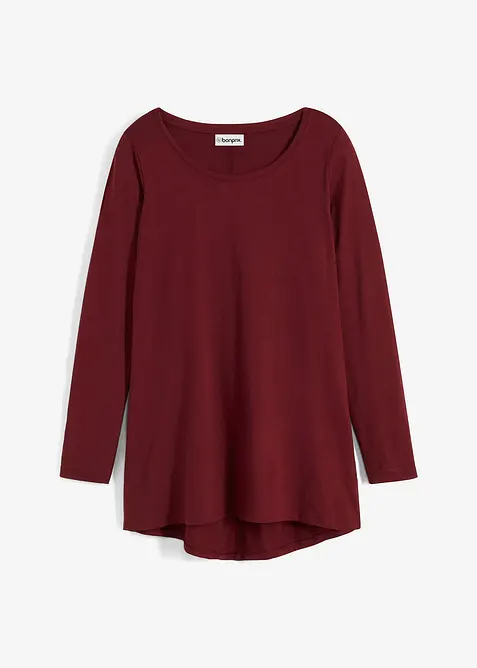 Langermet topp i 100% bomull, bonprix