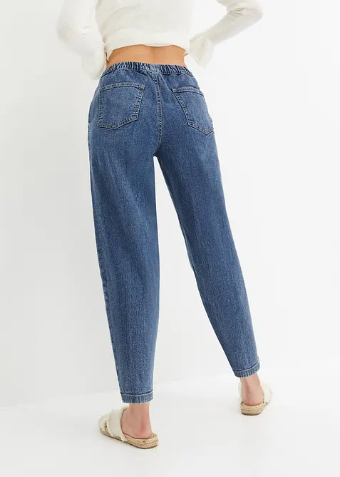 Barrel-jeans, Mid Waist, komfortlinning, bonprix