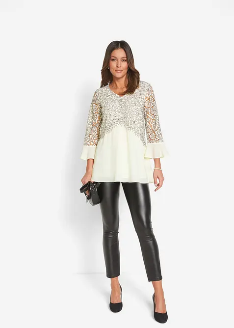 Tunika med blonder, bonprix