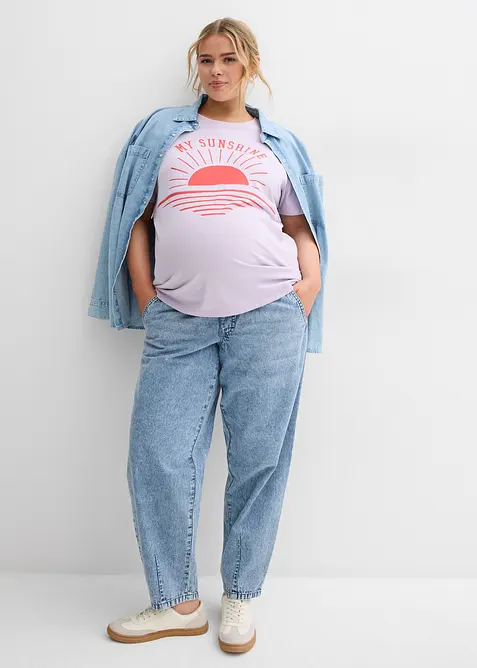 2-i-1-mamma- og ammetopp i &oslash;kologisk bomull, bonprix