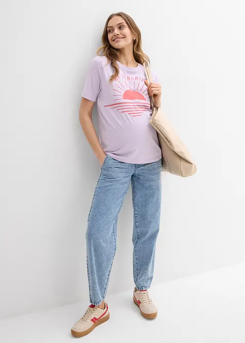 2-i-1-mamma- og ammetopp i &oslash;kologisk bomull, bonprix