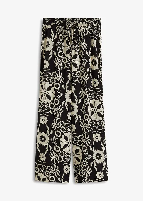 Vid bukse i lett viskose, bonprix