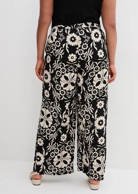 Vid bukse i lett viskose, bonprix