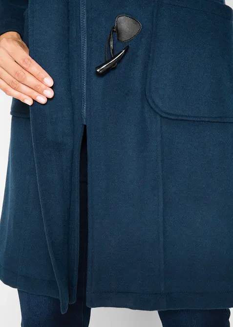 Duffelcoat i ullstil, bonprix