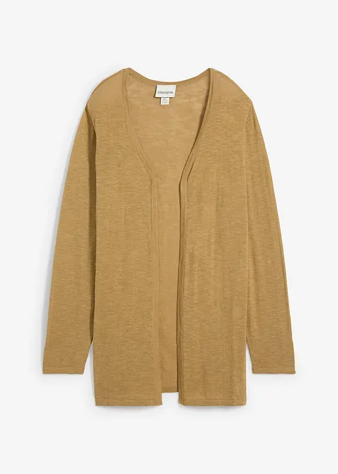 Strikkejakke i 100% bomullsslub-materiale, bonprix