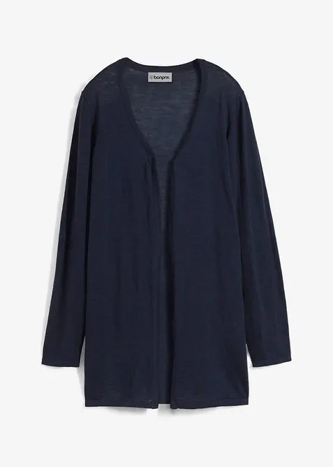 Strikkejakke i 100% bomullsslub-materiale, bonprix