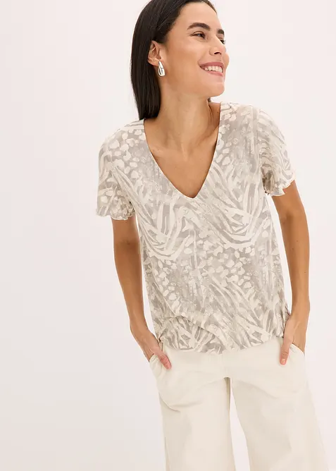 Topp med elastisk linning, bonprix