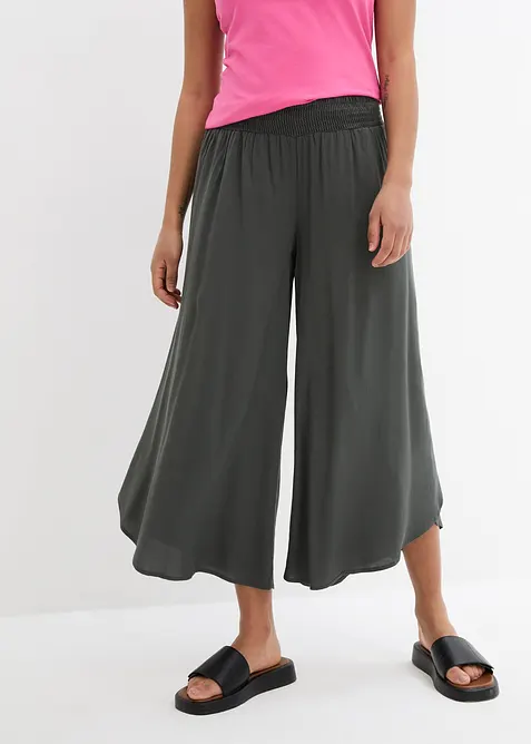 Legglang culotte av myk viskose, bonprix