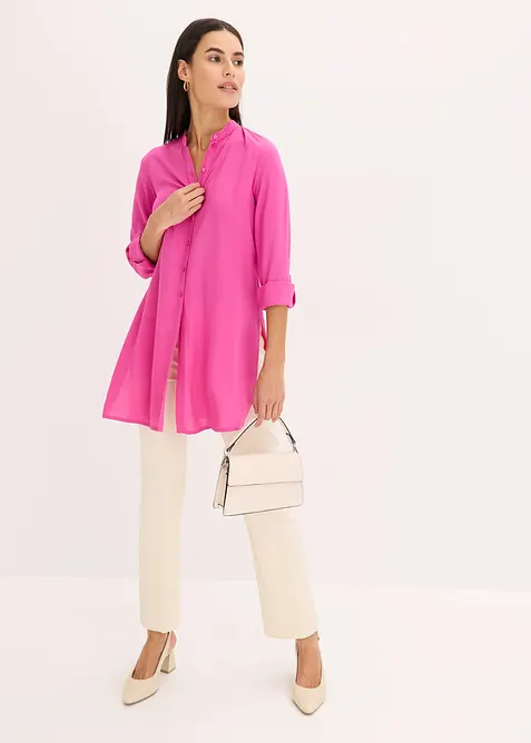 Lang viskosebluse, bonprix