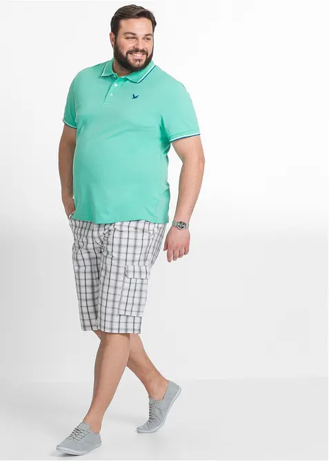 Pik&eacute;-poloskjorte i 100% &oslash;kologisk bomull, bonprix