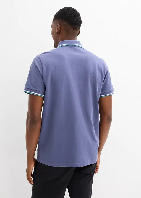 Pik&eacute;-poloskjorte i 100% &oslash;kologisk bomull, bonprix