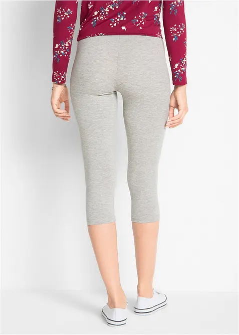 Capri-leggings i smal modell (2-pack), bonprix