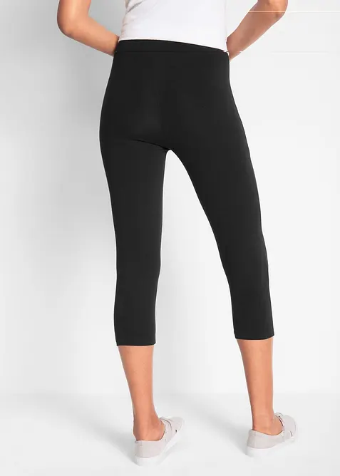 Capri-leggings i smal modell (2-pack), bonprix