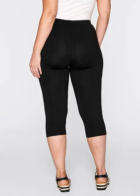 Capri-leggings i smal modell (2-pack), bonprix