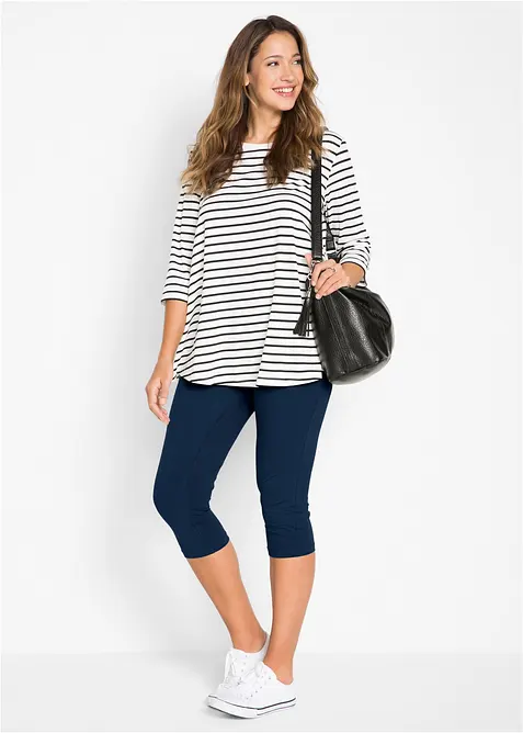 Capri-leggings i smal modell (2-pack), bonprix