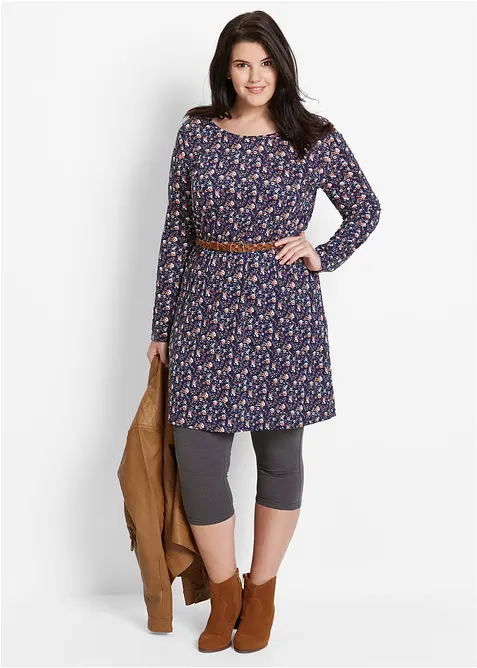 Capri-leggings i smal modell (2-pack), bonprix