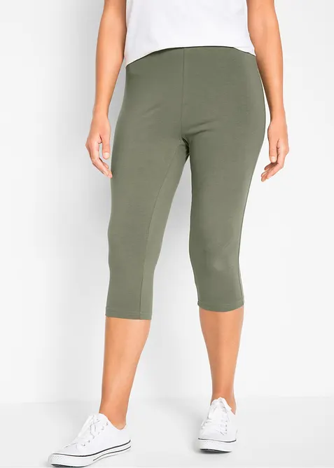 Capri-leggings i smal modell (2-pack), bonprix