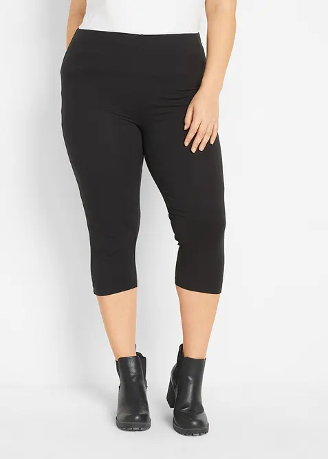 Capri-leggings i smal modell (2-pack), bonprix