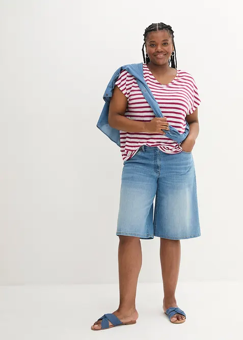 Lintopp med flaggermusermer, bonprix