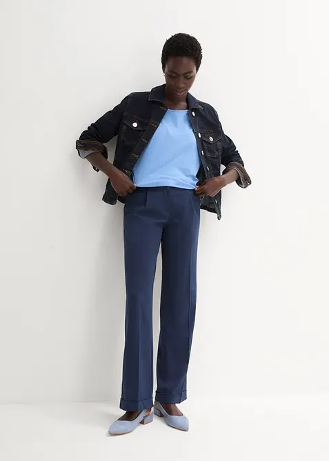 Topp med silke, bonprix