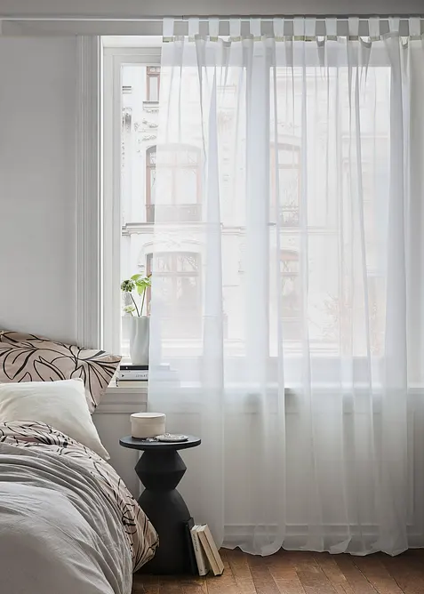 Gardiner i lett voile (2-pack), bonprix