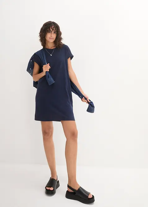 Jerseykjole i bomull, bonprix