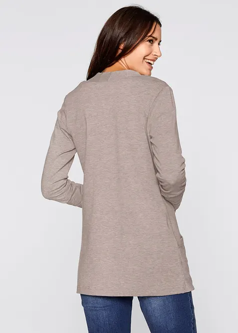 Trikotjakke i myk viskosemiks, bonprix