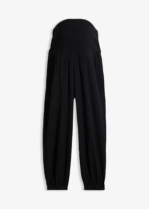 Mammabukse i 100% bomullsmusselin, bonprix