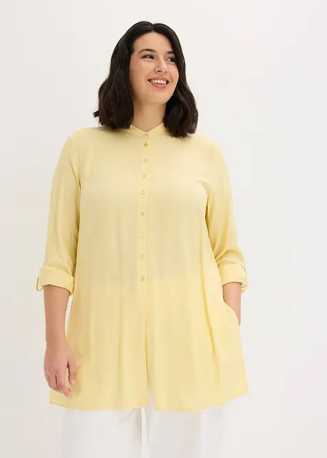 Lang viskosebluse, bonprix