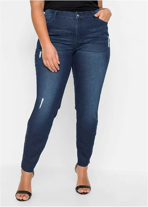 Skinny-jeans, Mid Waist, cropped, bonprix