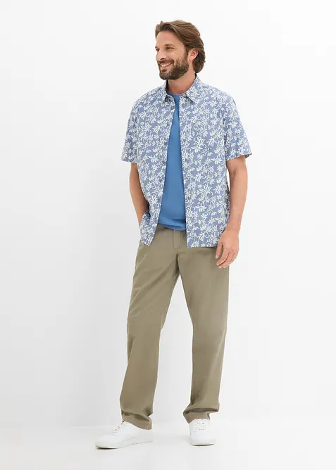 Regular Fit-twillbukse i 100% bomull, Straight, bonprix