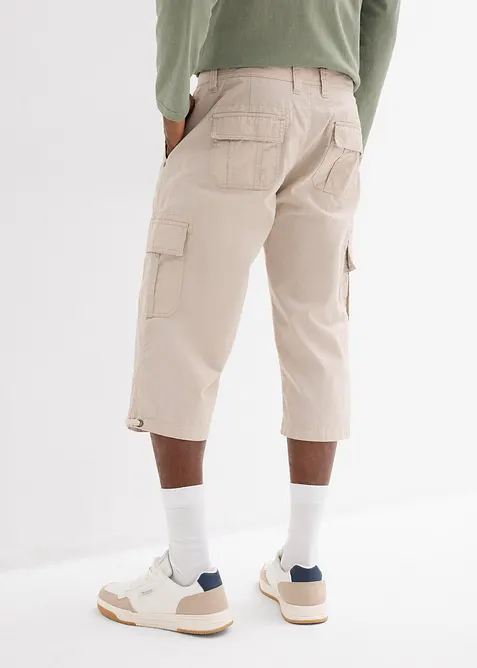 Regular Fit-cargo-bermudashorts i 100% bomull, lang, bonprix