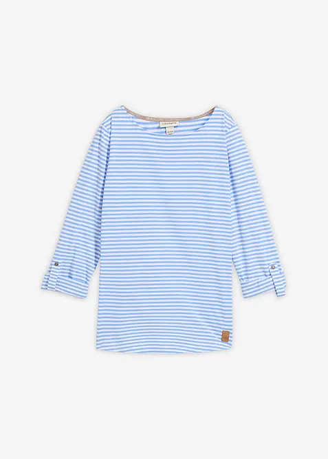 Langermet topp i 100% bomull, bonprix