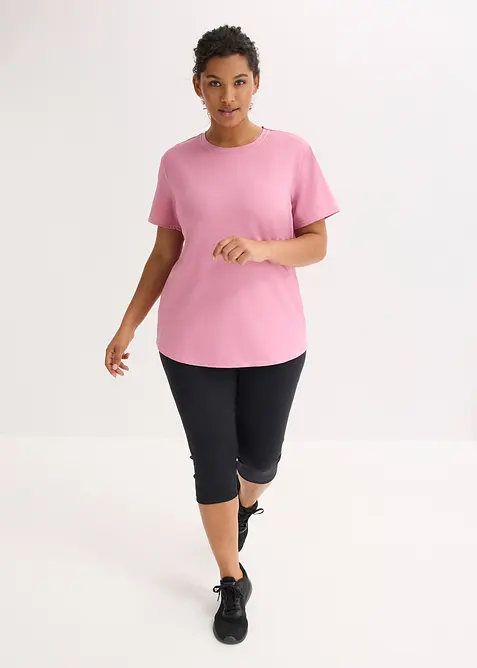 Oversized treningstopp i strukturmateriale, bonprix