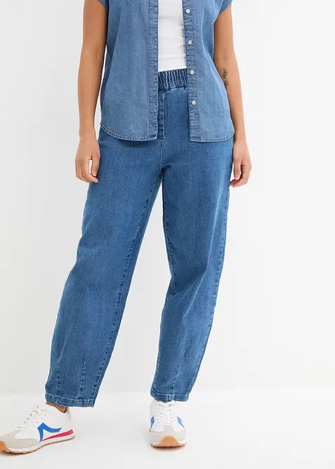 Mom jeans, High Waist, komfortlinning, bonprix