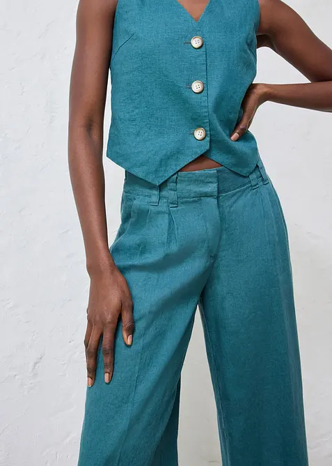 Linbukse med legg, bonprix