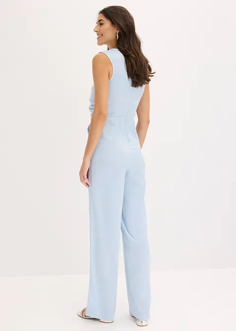 Jumpsuit i sateng med glans, bonprix