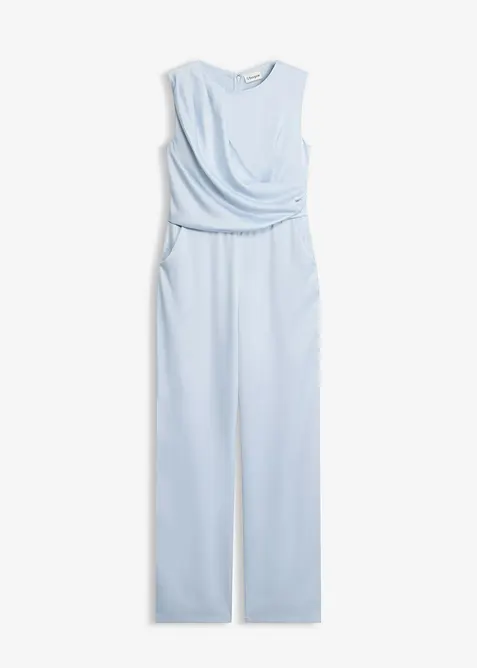 Jumpsuit i sateng med glans, bonprix