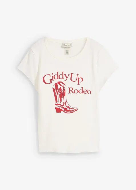 T-skjorte i 100% &oslash;kologisk bomull, bonprix