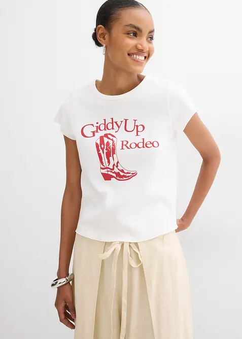 T-skjorte i 100% &oslash;kologisk bomull, bonprix