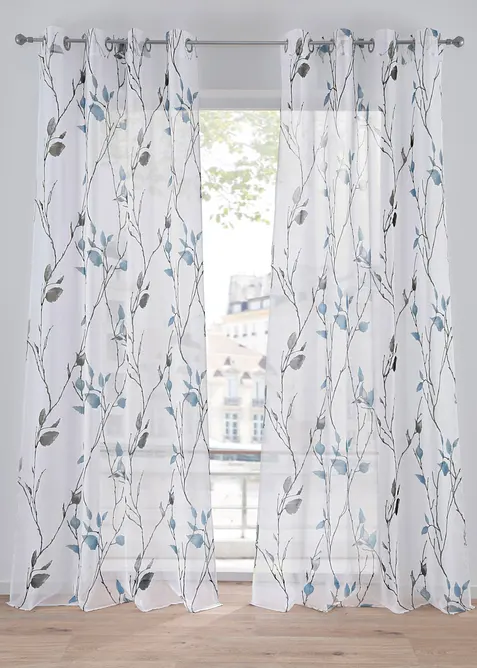 Gardin i lett voile (1-pack), bonprix