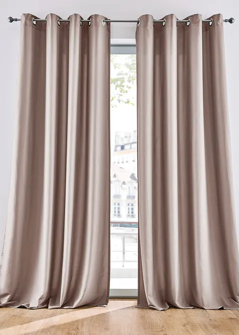 Gardin i mikrofiber (2-pack), bonprix