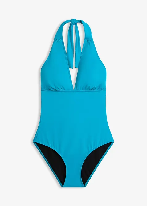 Halterneck-badedrakt med dyp V-hals, bonprix
