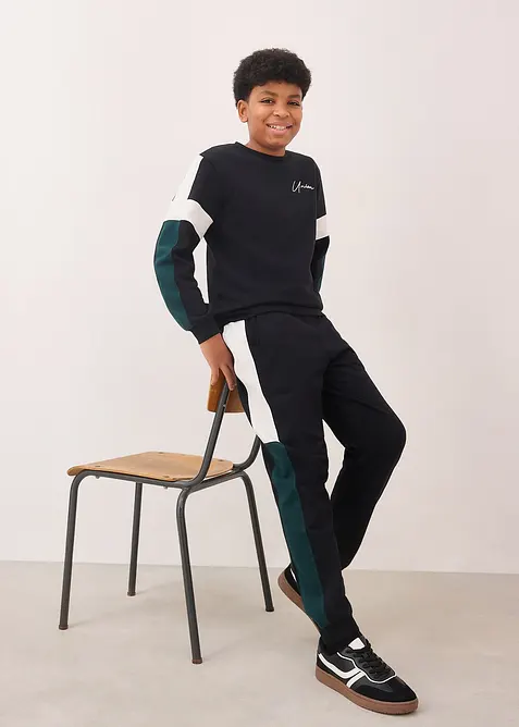 Joggedress i 100% &oslash;kologisk bomull, bonprix