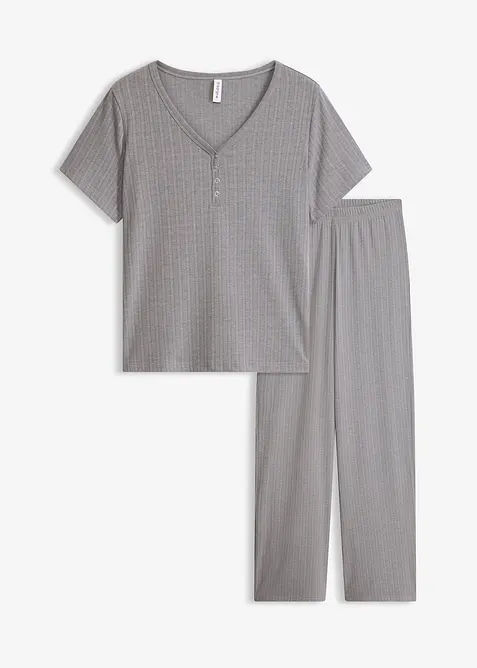 Kosedress i ribbet materiale med viskose, bonprix