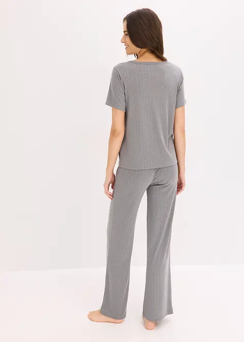 Kosedress i ribbet materiale med viskose, bonprix