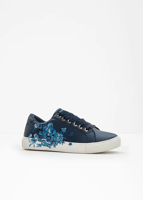 Sneakers med blomsterm&oslash;nster, bonprix