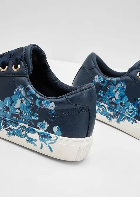 Sneakers med blomsterm&oslash;nster, bonprix