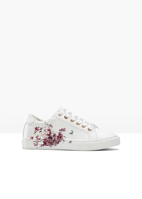 Sneakers med blomsterm&oslash;nster, bonprix