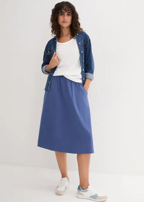 Lang topp i 100% bomull (5-pack), bonprix